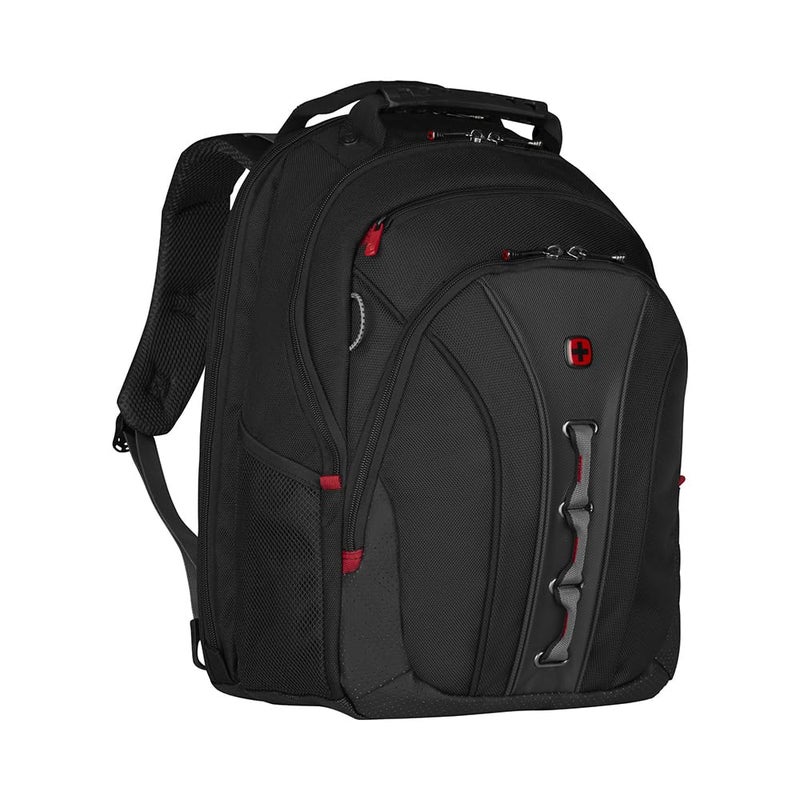 Wenger Legacy 16 inch Laptop Backpack, Men's and Women's Laptop Bag, Black/Gray, One Size - Image 1